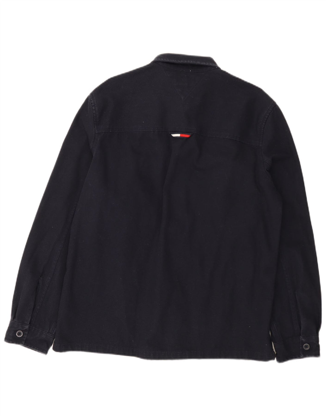 Męska koszula drwalowa Tommy Hilfiger z grafiką, średnia, granatowa, bawełniana
