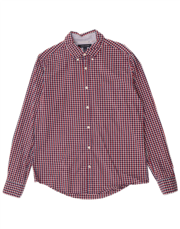 Męska koszula slim fit Tommy Hilfiger w średnią wielobarwną kratkę, bawełniana