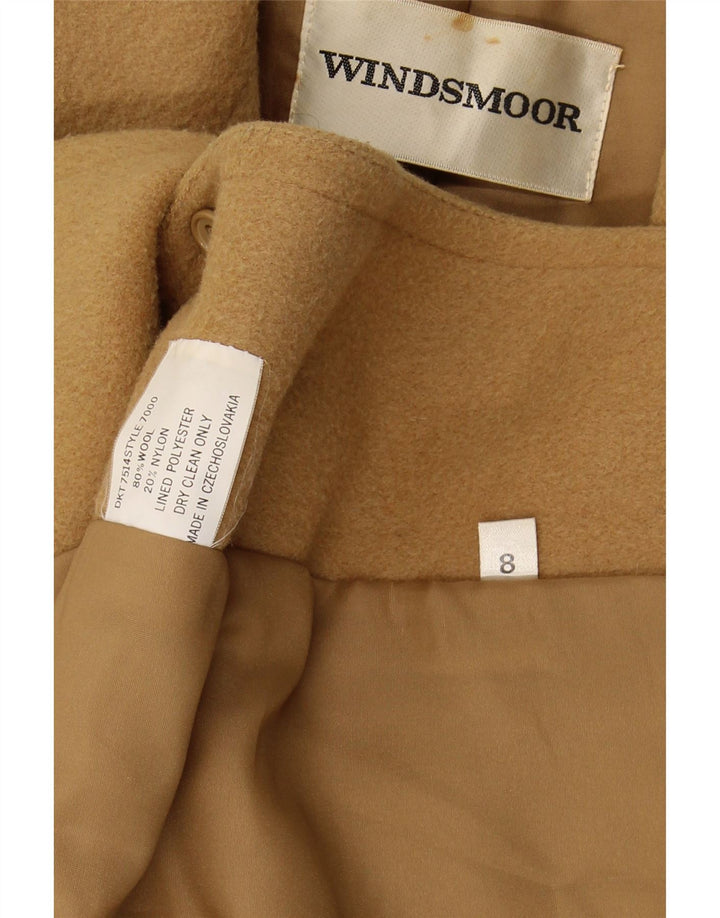 WINDSMOOR Womens 2 Button Blazer Jacket UK 8 Small  Beige Wool