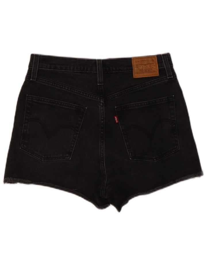 Damskie spodenki jeansowe Levi's W29 Średnia czarna bawełna