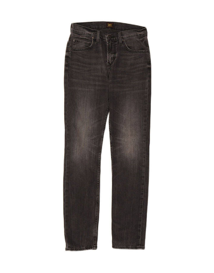 LEE Womens Rider Slim Jeans W28 L32 Grey Cotton