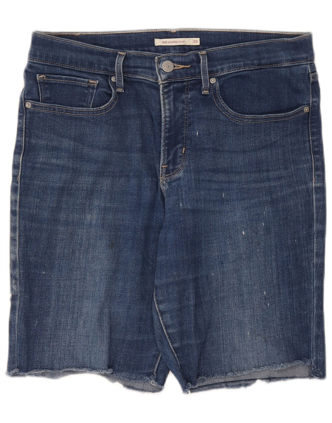 Damskie spodenki jeansowe Levi's 312 W30 Średnioniebieskie bawełniane