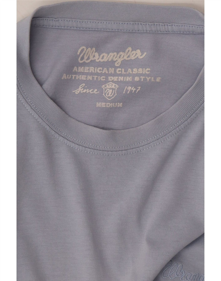 WRANGLER Mens T-Shirt Top Medium Blue Vintage Wrangler and Second-Hand Wrangler from Messina Hembry 