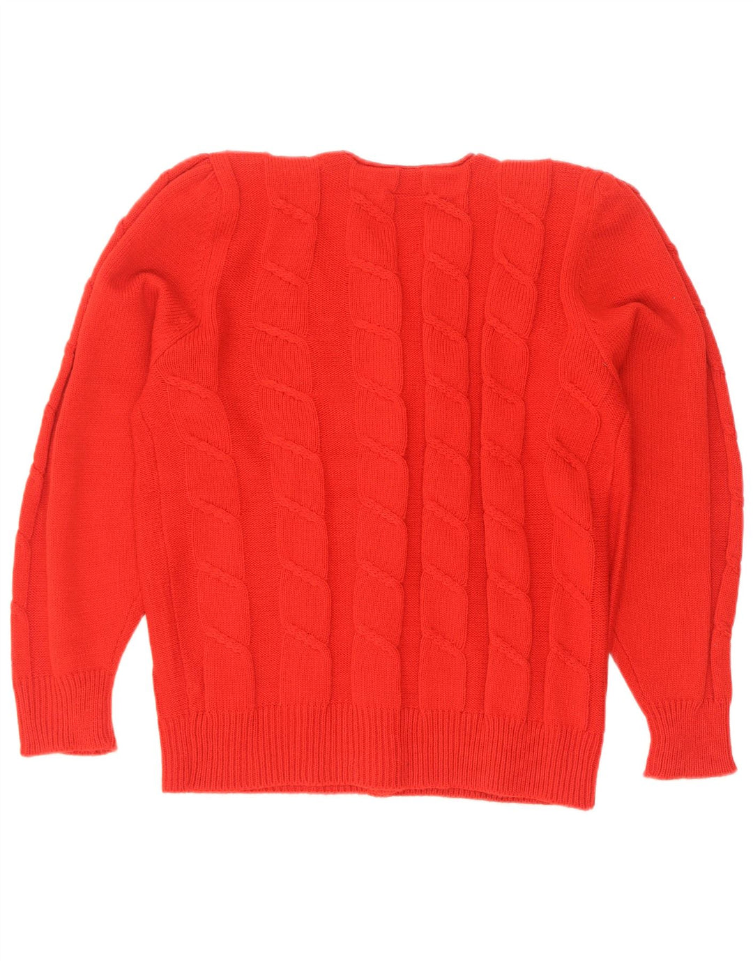 Sweter damski w stylu vintage, UK 14/16, średni czerwony, poliakryl