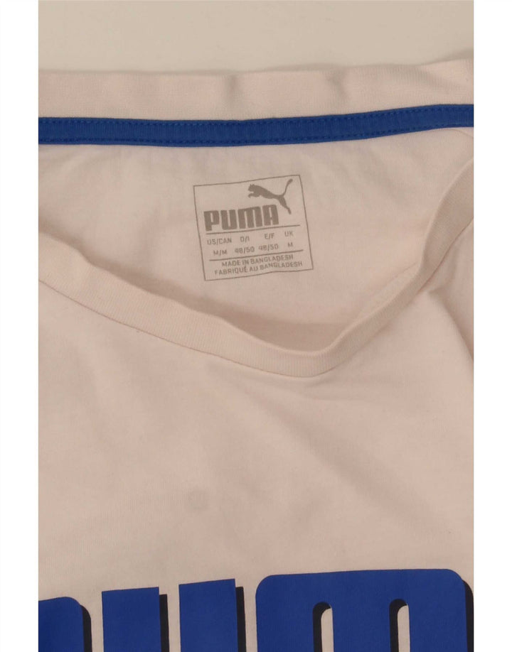 Męska koszulka z grafiką Puma Top, średnia biel