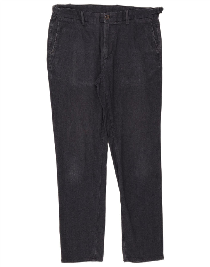 Spodnie Chino Massimo Dutti Męskie EU 42 Large W32 L30 Granatowe Jodełka