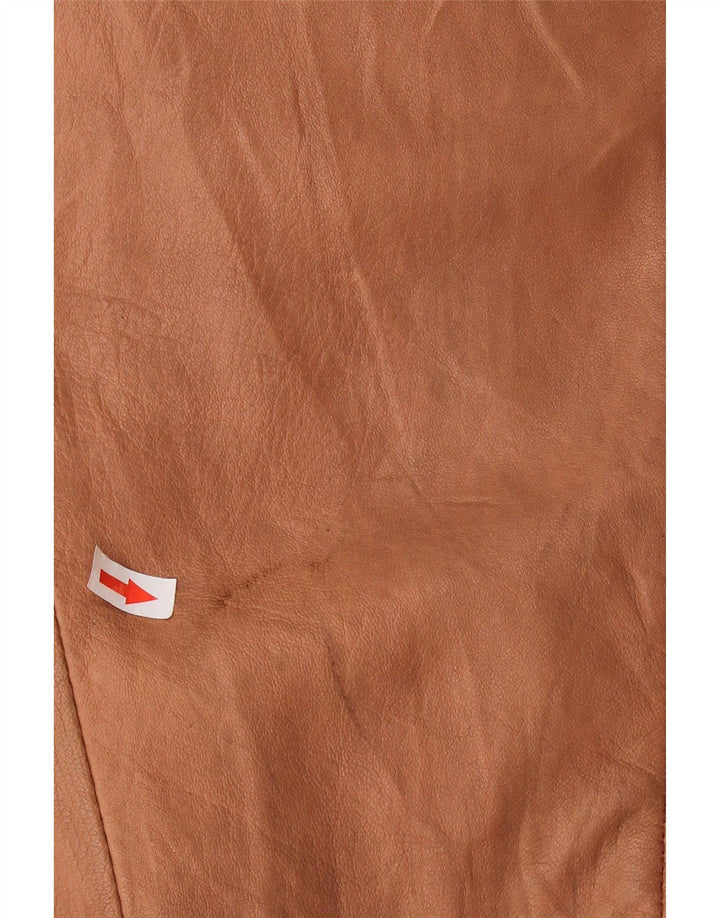 Vintage damska kurtka oversize Shearling UK 16, duża brązowa