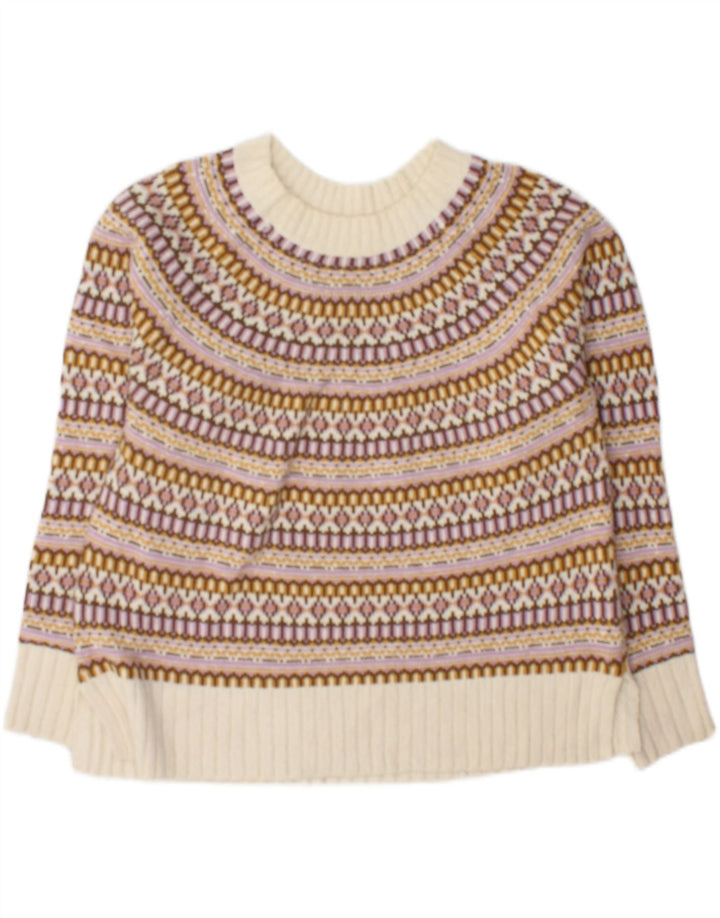 Sweter damski Fat Face z dekoltem w łódkę, UK 12, średni, wielokolorowy