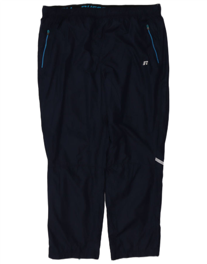 Męskie spodnie dresowe RUSSELL ATHLETIC XL, granatowe, poliestrowe