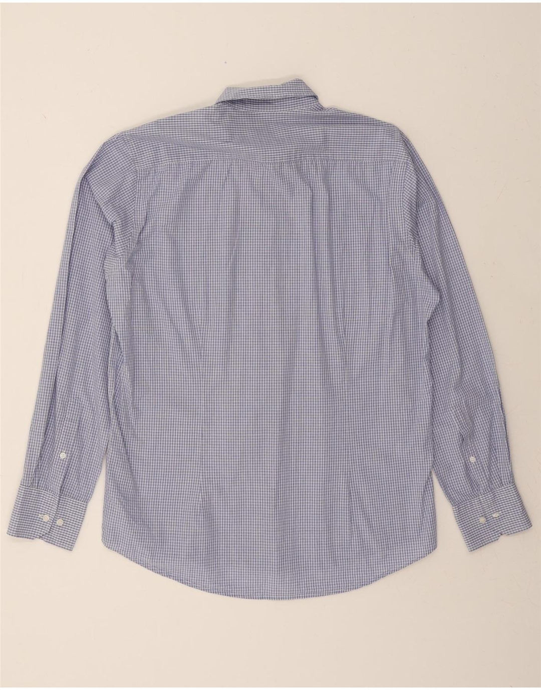DACK'S Mens Slim Fit Shirt XL Blue Check Cotton Vintage Dack's and Second-Hand Dack's from Messina Hembry 