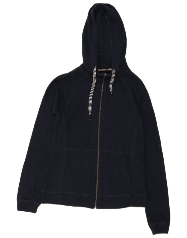 Damski sweter z kapturem i zamkiem Mountain Warehouse UK 12, średni granatowy, bawełniany