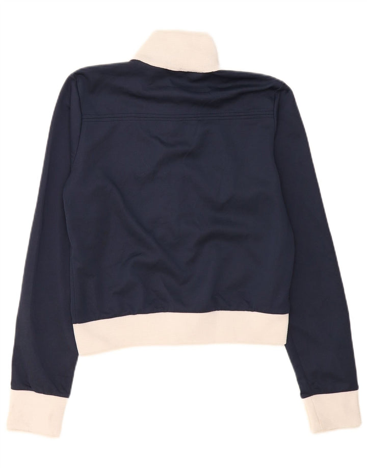Damska kurtka dresowa Zara Crop Top UK 14, średni granat, blok kolorów