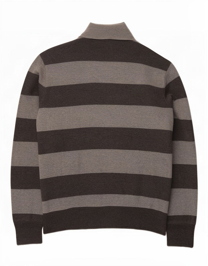 Męski sweter zapinany na guziki Gant XL, bawełniany w szare paski