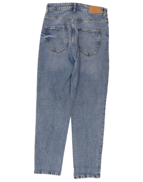 Zara Womens High Waist Tapered Jeans EU 38 Small W28 L27 Blue