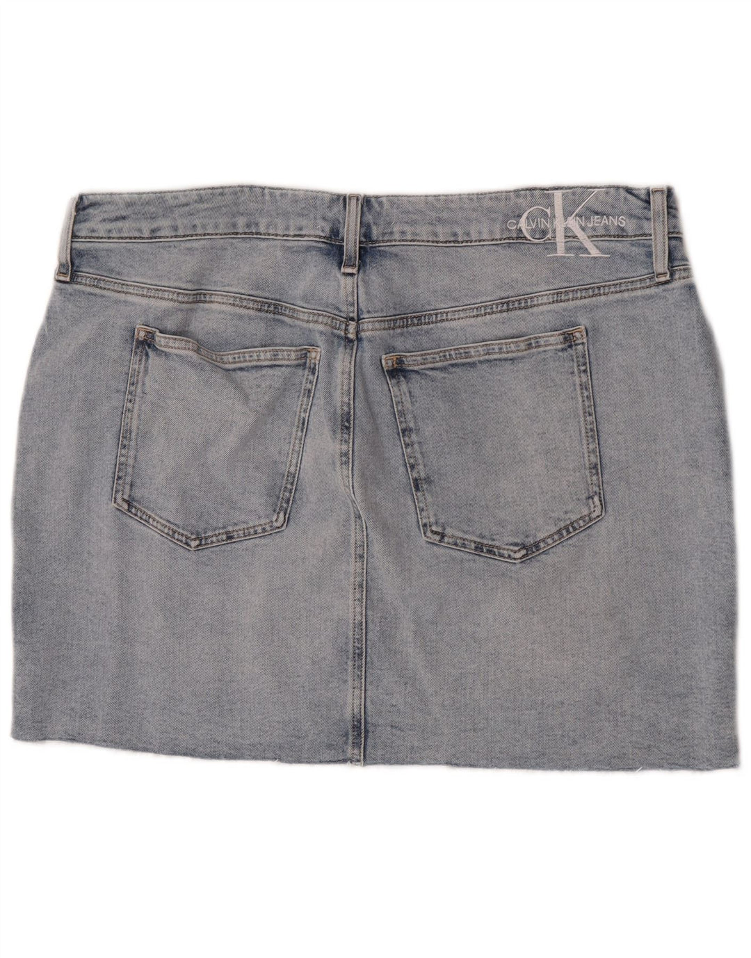Damska mini spódniczka dżinsowa Calvin Klein W36 L17 niebieska