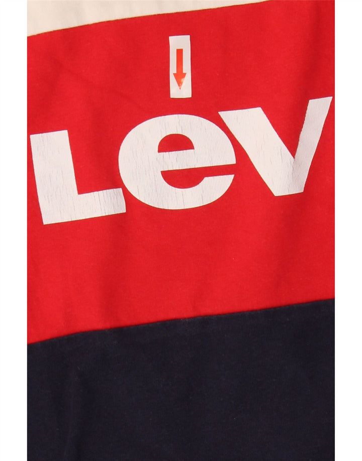 Damska koszulka z krótkim rękawem Levi's Crop Graphic Top UK 10, mała, wielobarwna