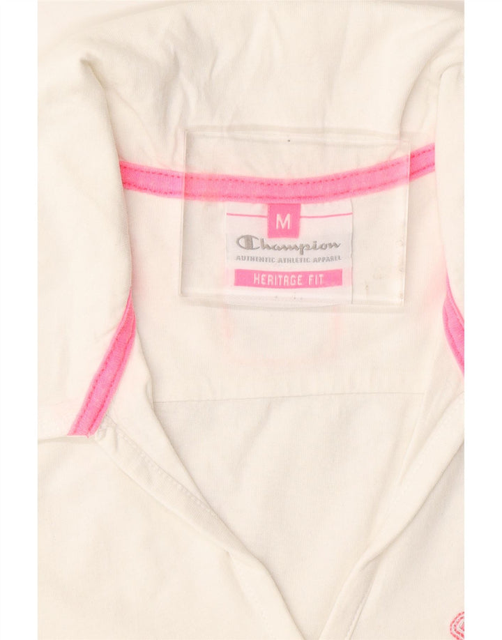 Damska koszulka polo CHAMPION Heritage Fit UK 12, średnia biel