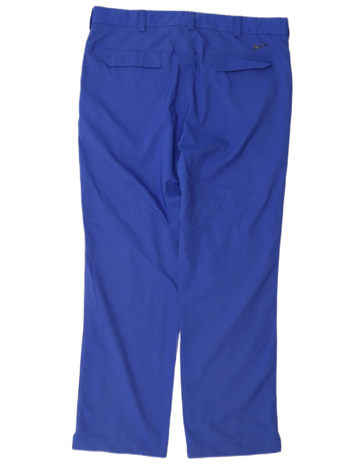 Męskie spodnie chino Nike Dri Fit Straight W34 L32 Niebieski poliester