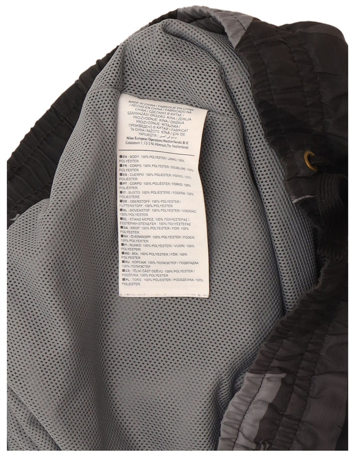 Męskie spodenki kąpielowe Nike, małe, szare, z geometrycznym poliestrem