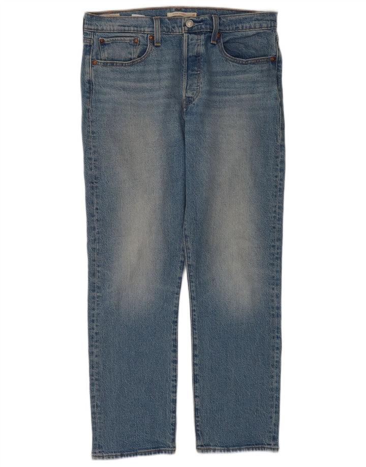 Damskie jeansy Levi's Wedgie Straight W31 L28 Niebieskie bawełniane