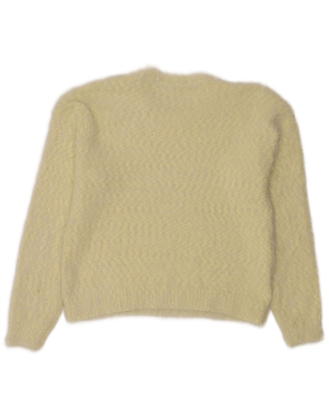 Marks & Spencer Damski sweter z wycięciem pod szyją, UK 12, średni żółty nakrapiany