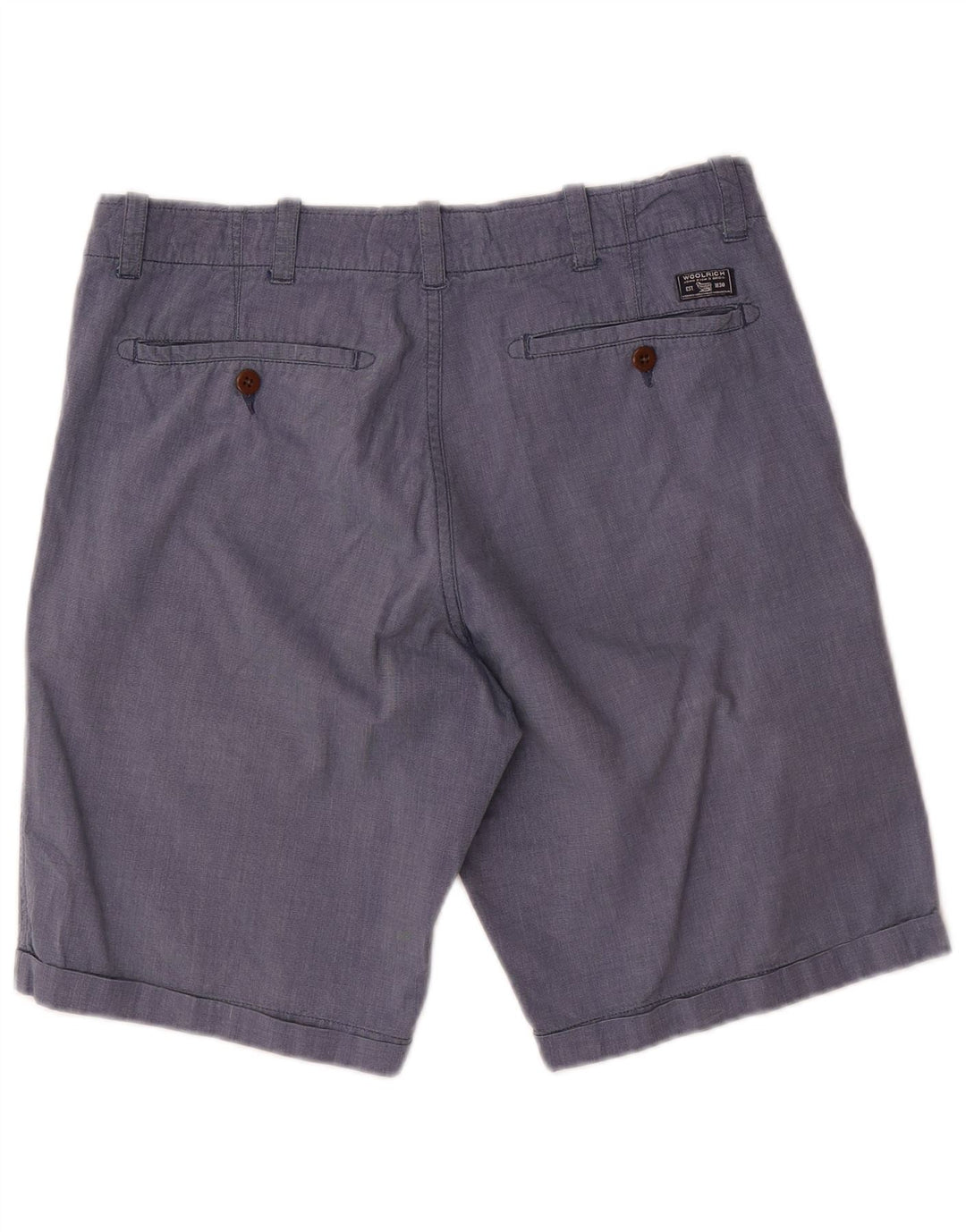 Męskie spodenki Chino Woolrich W31 Średnioniebieskie, bawełniane