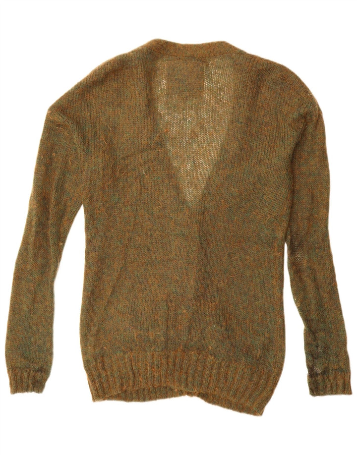 Damski sweter oversize Jack Wills UK 12, średni khaki, nakrapiany