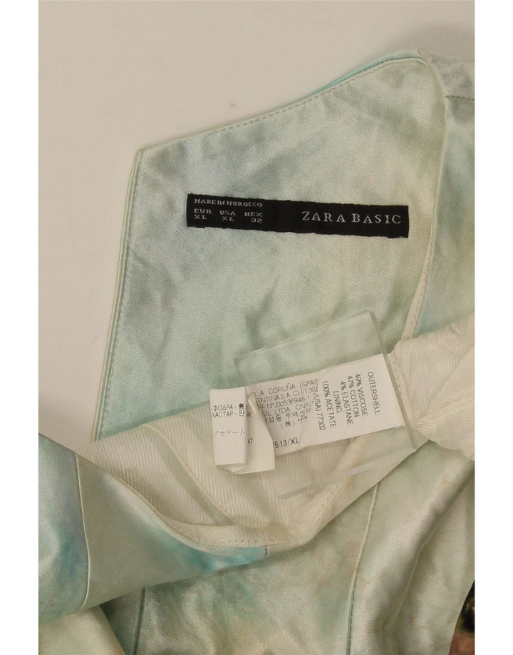 Zara damska sukienka o linii A bez rękawów w abstrakcyjny wzór UK 18 XL, wielokolorowa