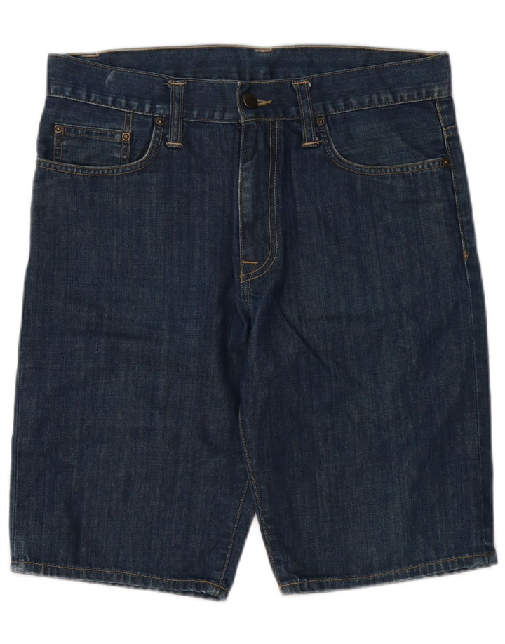 Męskie spodenki jeansowe Carhartt W30 Średnioniebieskie, bawełniane