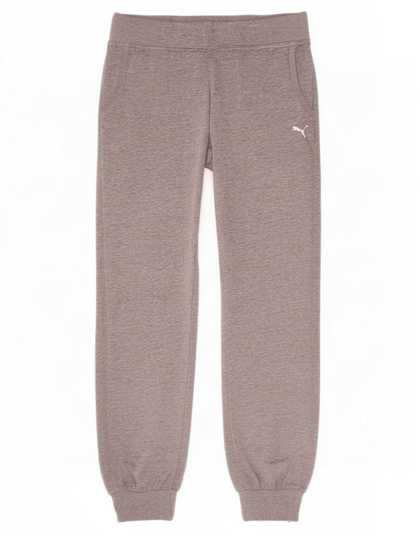 Damskie spodnie dresowe Puma Joggers UK 12 Średnioszare, bawełniane plamki