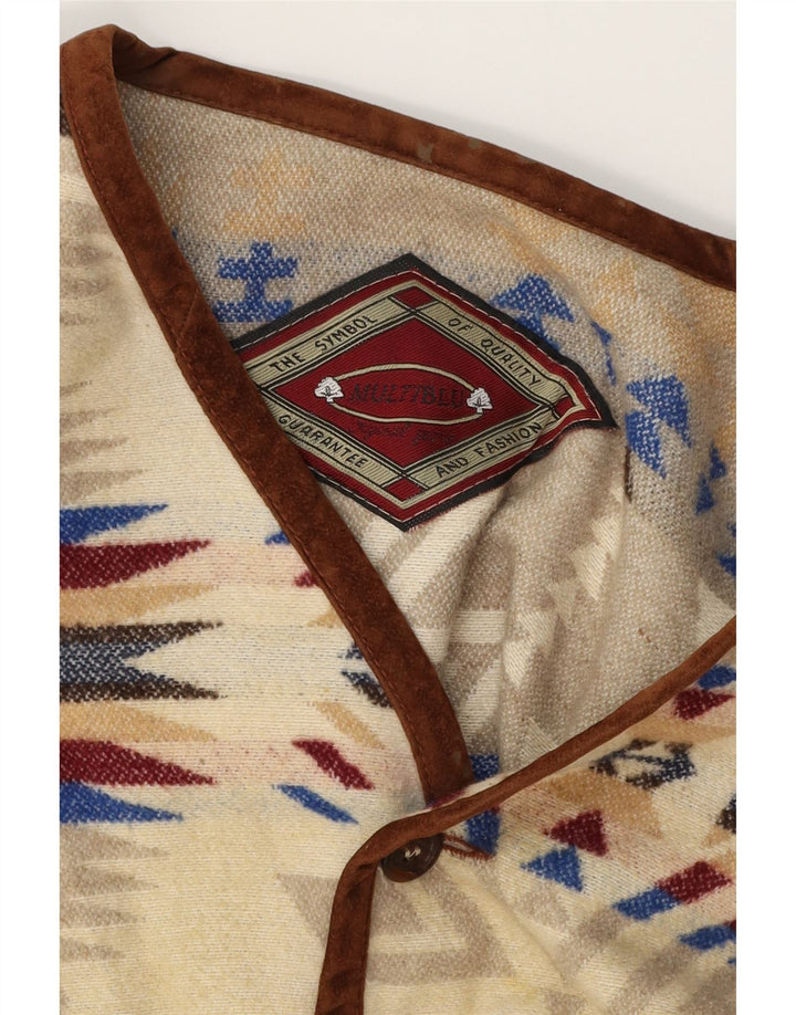 Kamizelka męska MULTIBLU UK 40 Large Beżowa Fair Isle