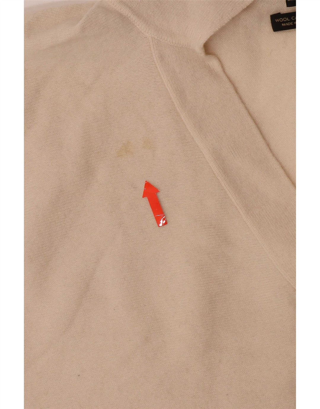 Damski sweter polo Massimo Dutti UK 10, mały, w kolorze złamanej bieli