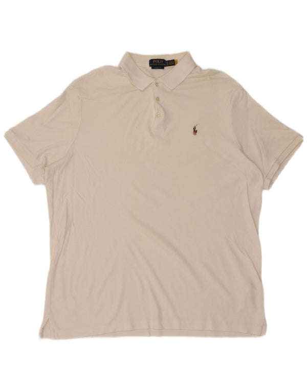 Koszula męska Polo Ralph Lauren o klasycznym kroju XL, biała, bawełniana