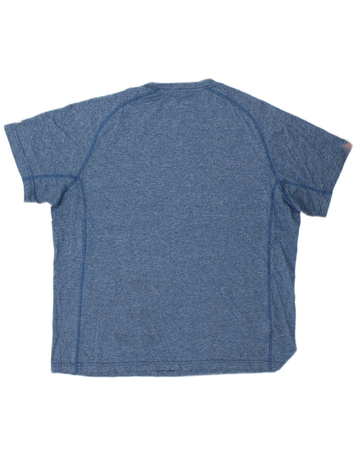 T-shirt męski EDDIE BAUER, duży, niebieski, nakrapiany poliester