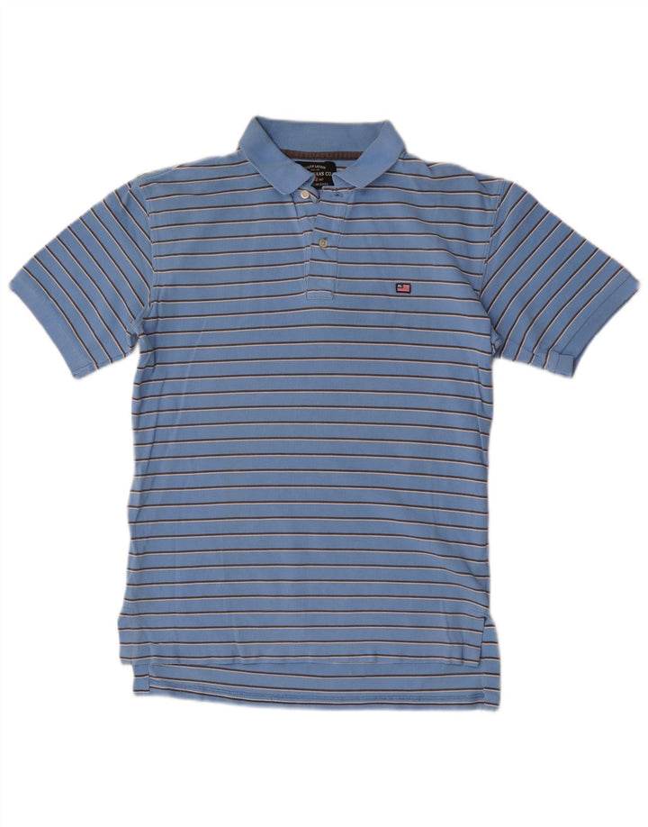 Męska koszulka polo Ralph Lauren w małe niebieskie paski