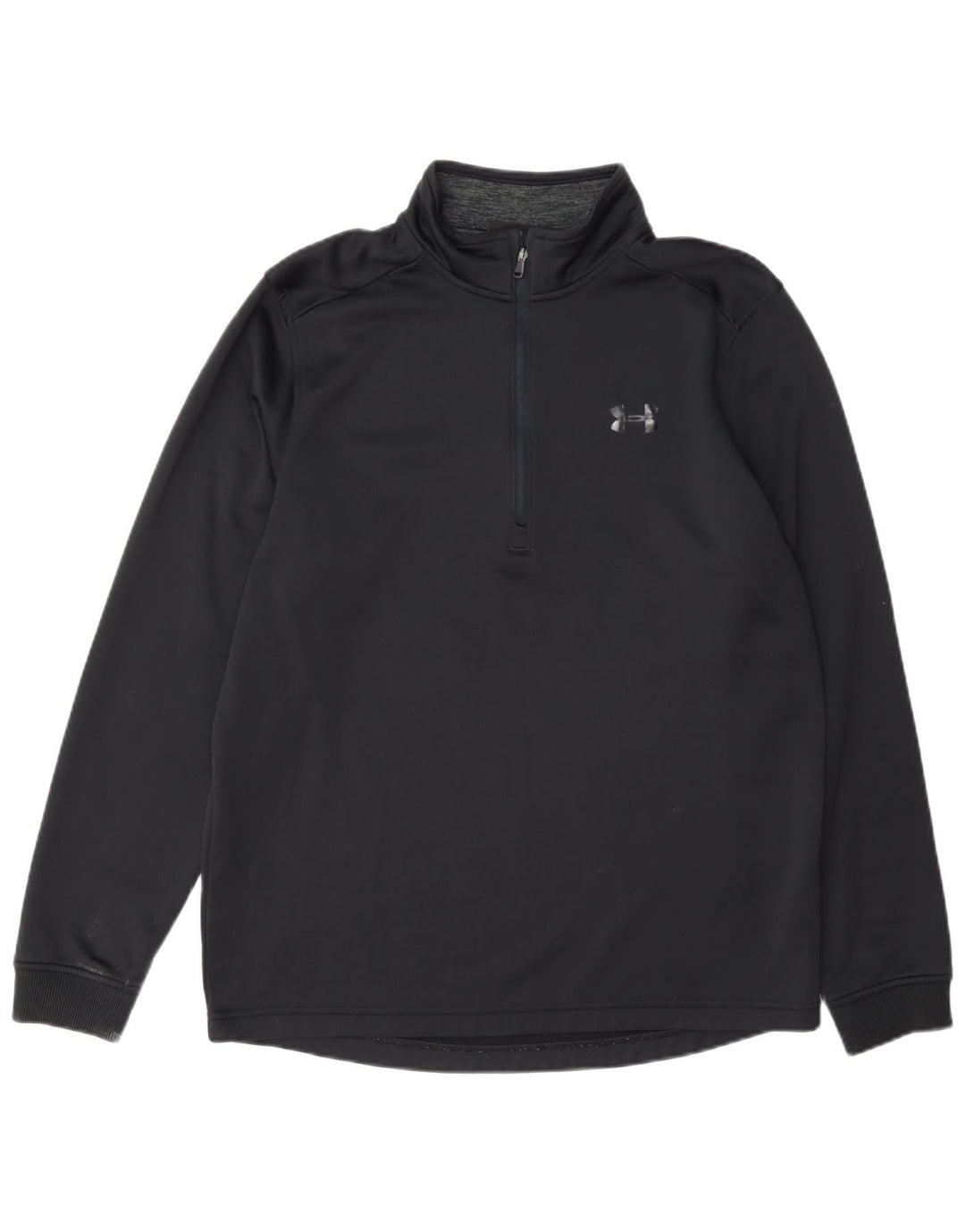 Męski dres Under Armour Cold Gear z zamkiem błyskawicznym na szyi, średni czarny