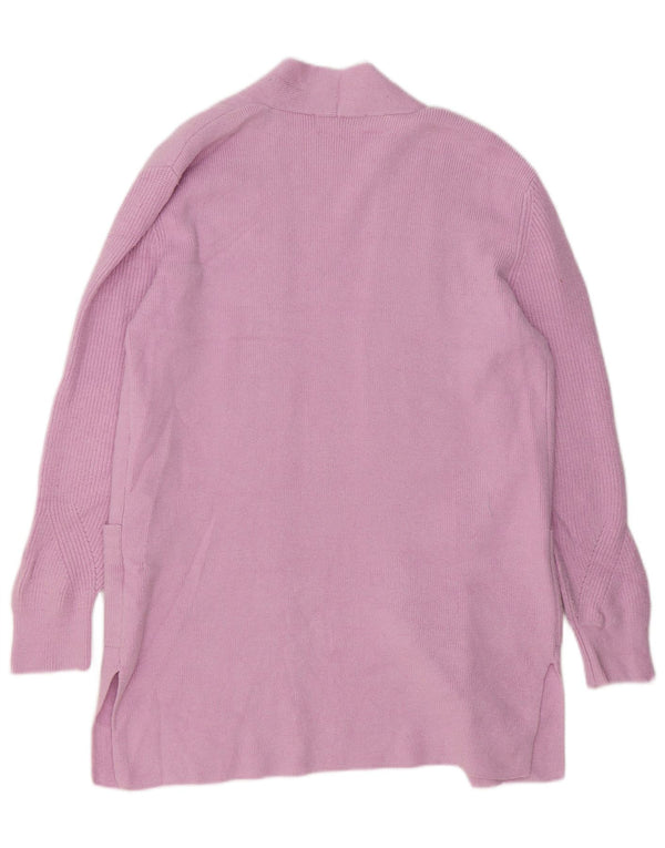 Marks & Spencer Damski sweter rozpinany o długim kroju, UK 12, średni róż