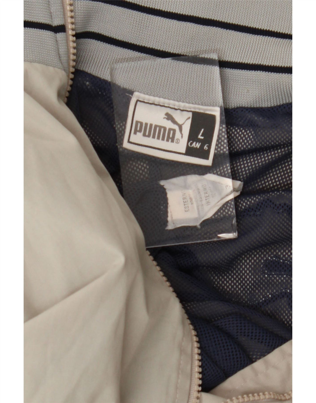 Męska kurtka bomber Puma UK 40, duża, szara, bawełniana