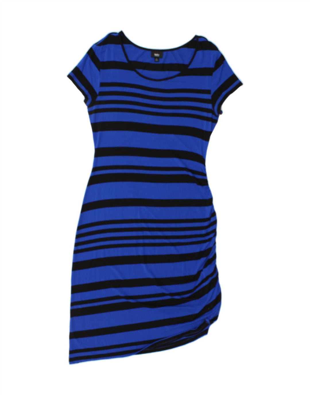 MOSSIMO Womens Bodycon Dress UK 14 Large Blue Striped Rayon Vintage Mossimo and Second-Hand Mossimo from Messina Hembry 