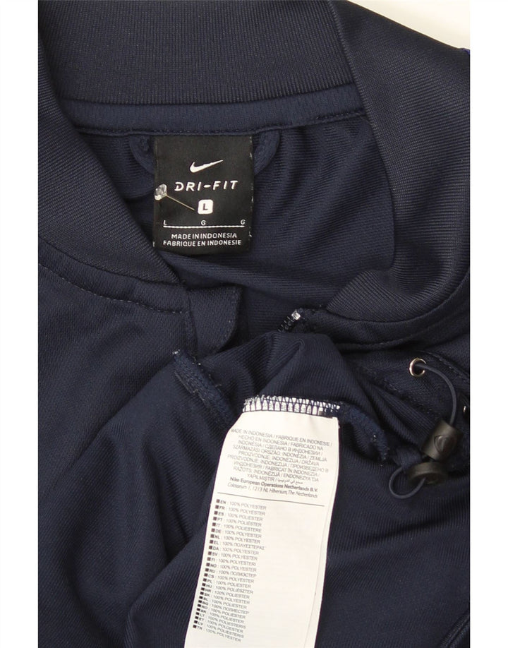 Kurtka męska dresowa Nike Dri Fit, duża, granatowa, poliestrowa, sportowa