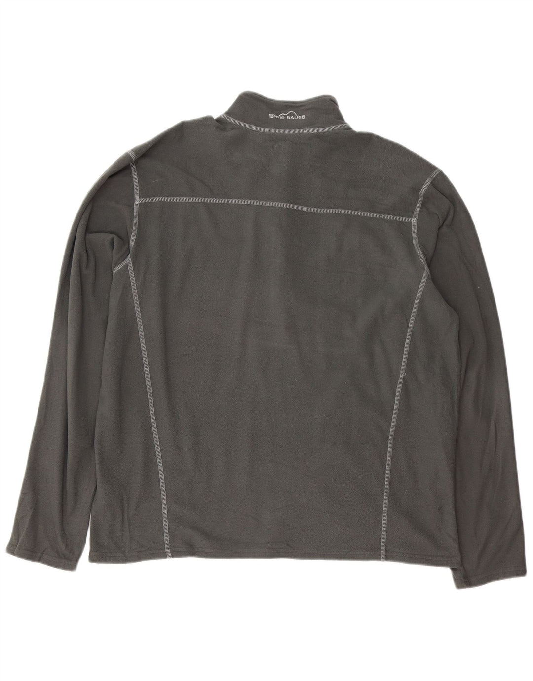 Męski sweter polarowy XL z zamkiem błyskawicznym Eddie Bauer, szary poliester