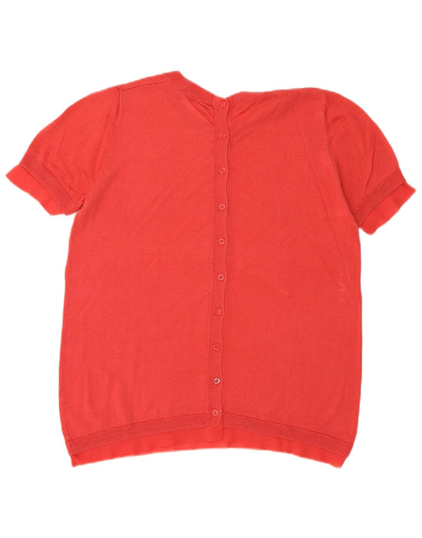 Damski sweter Liu Jo z krótkim rękawem i okrągłym dekoltem UK 10 Small Red