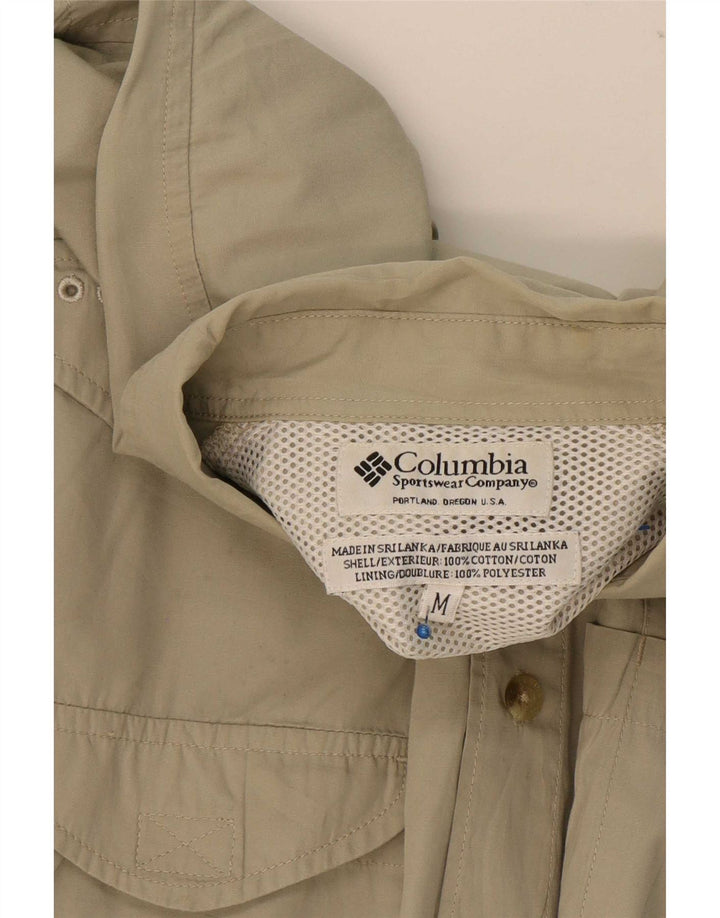 Koszula męska Columbia, bawełniana, średnia khaki
