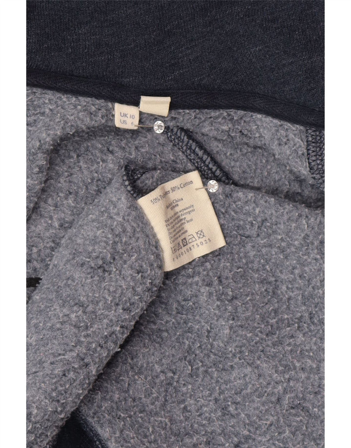 Sweter damski Jack Wills Oversize z kapturem i zamkiem błyskawicznym UK 10, mały, granatowy