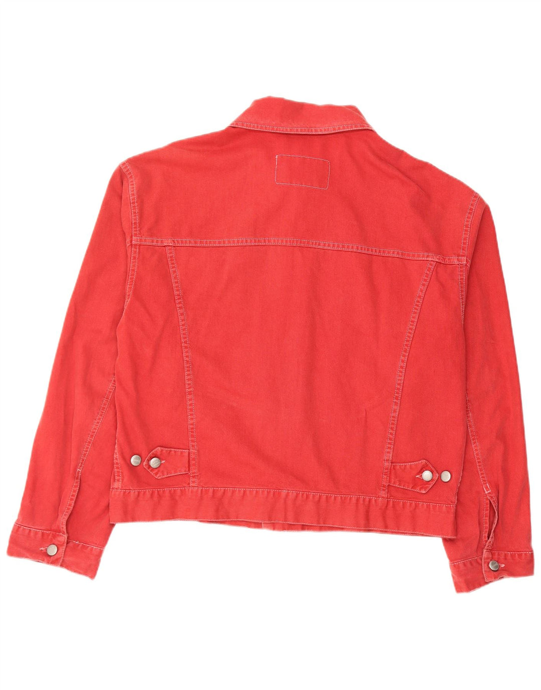 Męska kurtka dżinsowa Sisley UK 38, średnia czerwona bawełna