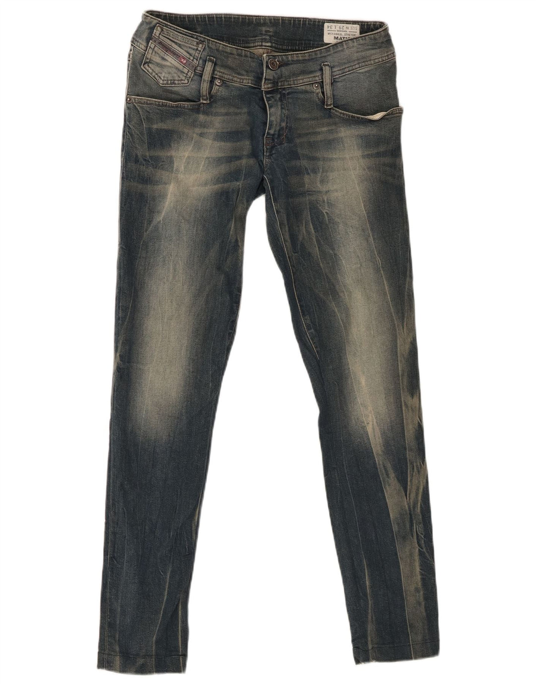 DIESEL Damskie jeansy Matic Acid Wash Slim Tapered W29 L29 Niebieska bawełna