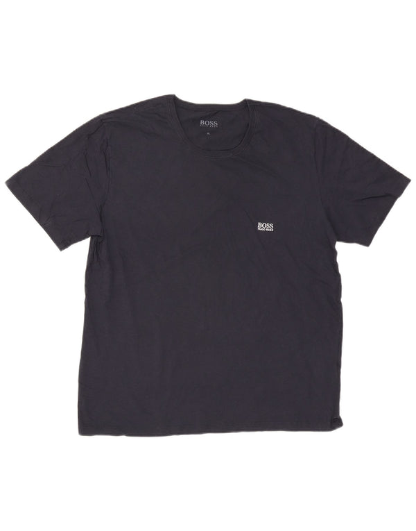 T-shirt męski Hugo Boss XL, granatowy, bawełniany