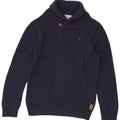 Męski sweter Tommy Hilfiger z szalowym dekoltem, średni granat