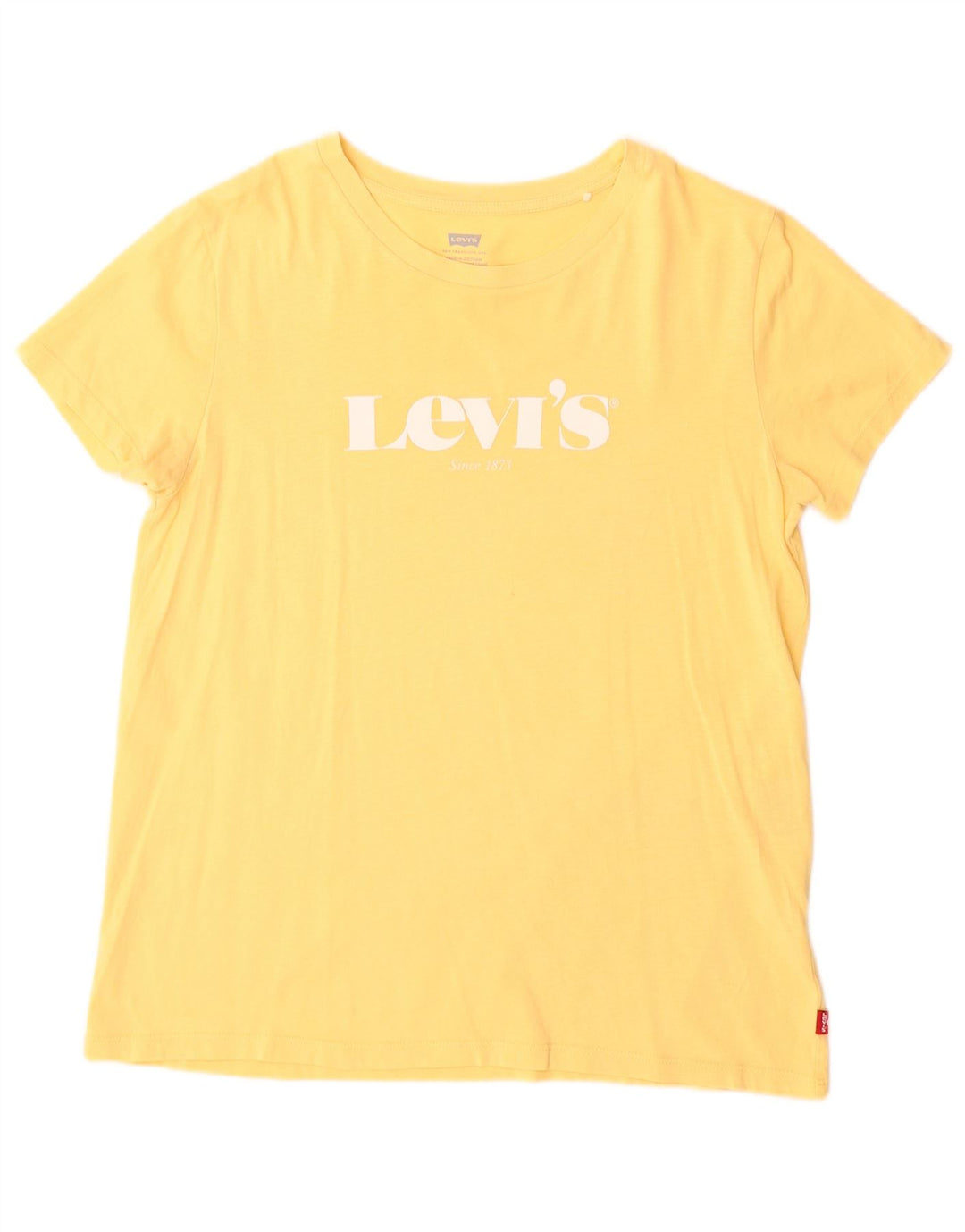 Damska koszulka z grafiką Levi's Top UK 12 Średni żółty