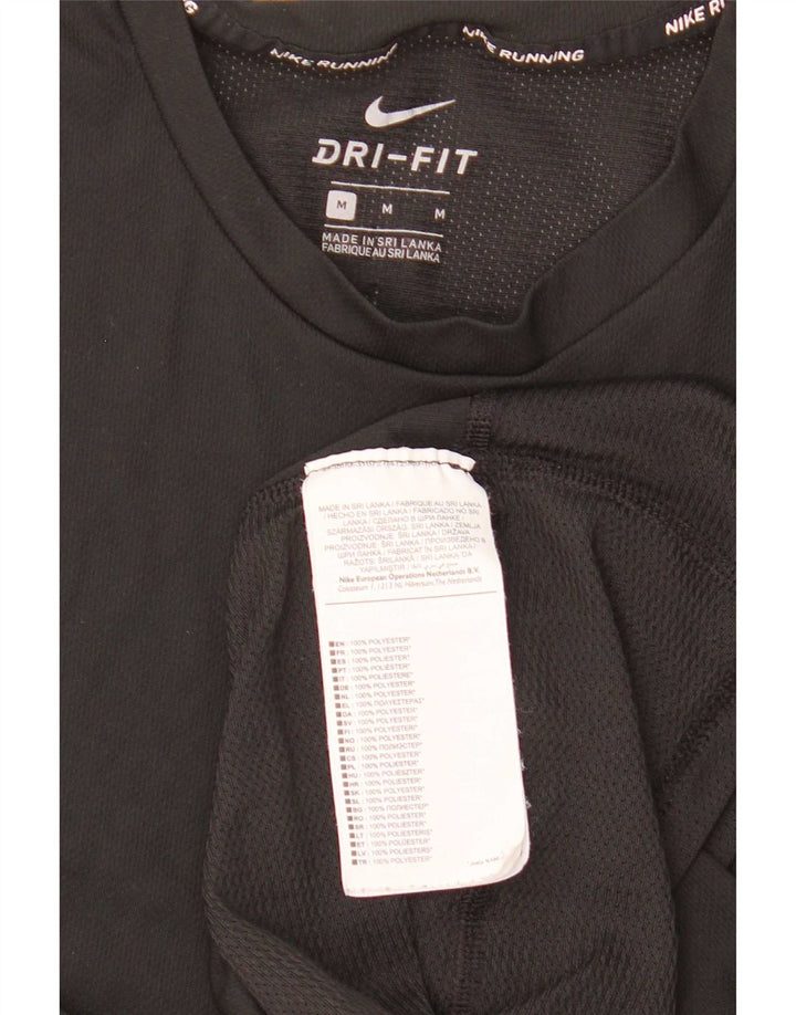 Męska koszulka Nike Dri Fit Top, średni czarny poliester